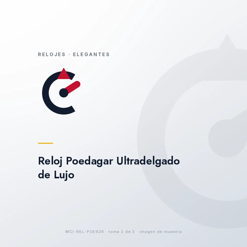 Reloj Poedagar Ultradelgado de Lujo, perfil lateral estricto para evidenciar los 8 mm de grosor