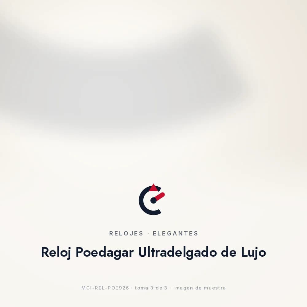 Reloj Poedagar Ultradelgado de Lujo, dentro del estuche abierto