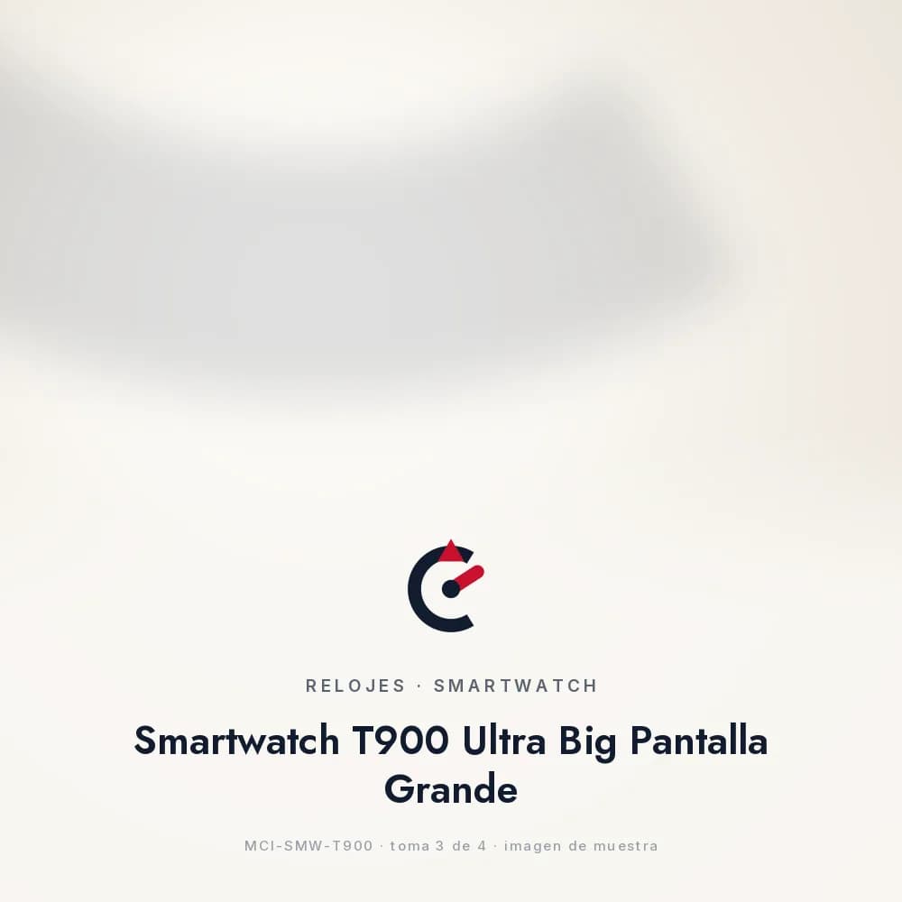 Smartwatch T900 Ultra Big Pantalla Grande, en muñeca durante una llamada